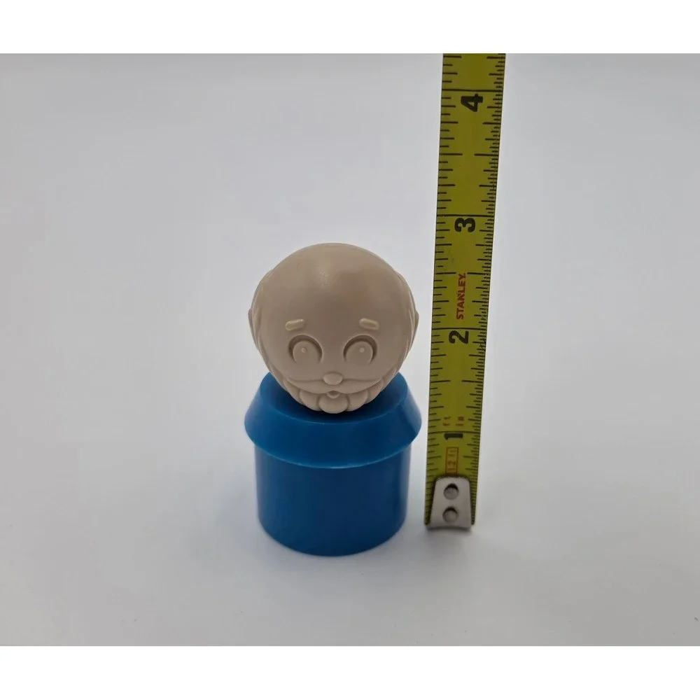 Vintage Tuppertoys Noah Figure Blue Tan Dart Ind 1735B-3 Replacement Piece